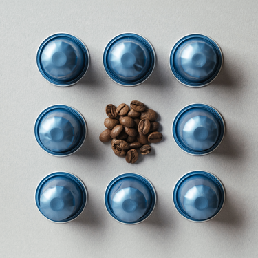 22 Caliber Aluminium Coffee Pods - with beans