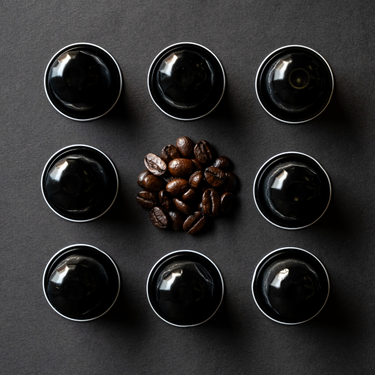 50 Caliber Aluminium Coffee Pods with beans