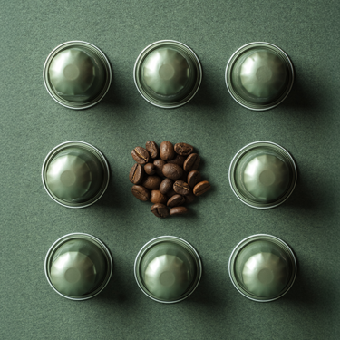 Single Origin Aluminium Coffee Pods with beans